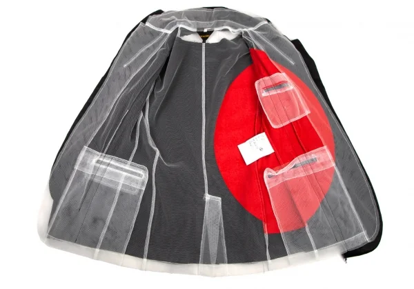 COMME des GARCONS Inner Mesh Japanese flag Jacket K-107647_011
