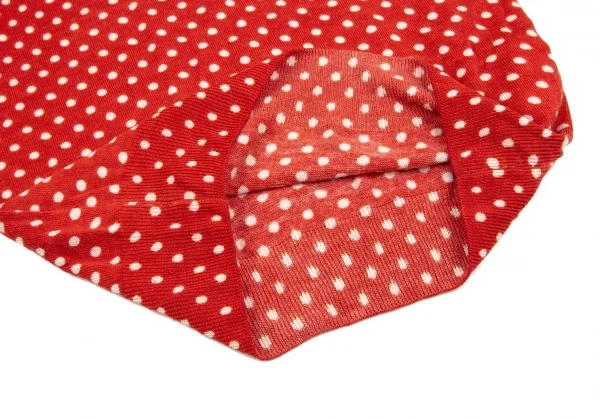 コムデギャルソンCOMME des GARCONSVネックドットウールニットセーター