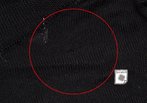 コムデギャルソンCOMME des GARCONS ウールフレアショートタートルネックニットトップス 黒紺S位 K-107659_013