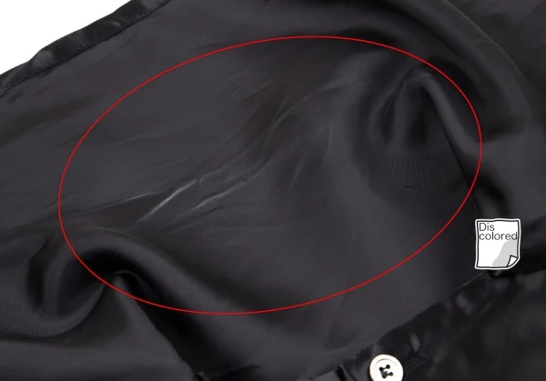 コムデギャルソンCOMME des GARCONS キュプラサテンネックストール前後反転シャツ 墨黒M位 K-107661_015