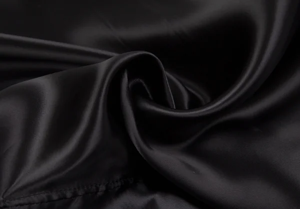 コムデギャルソンCOMME des GARCONS キュプラサテンネックストール前後反転シャツ 墨黒M位 K-107661_018