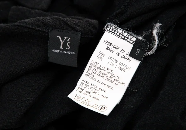 Y's Cotton Linen Bias Cardigan K-107689_011