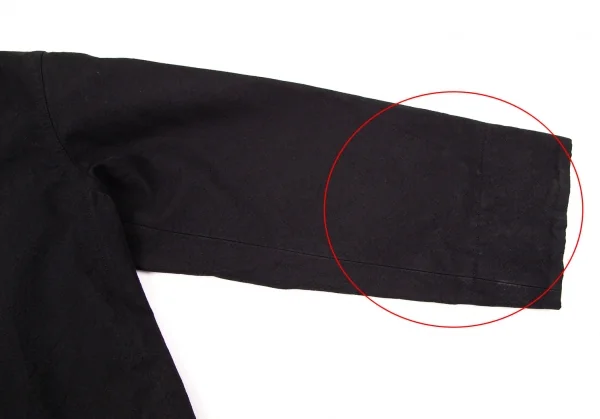 ワイズY's チェックライナー付きコットンウールジャケット 黒3 K-107698_005