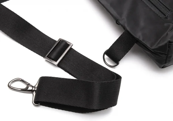 カドリールラングルqua drille rangle レザー切替ナイロンショルダーバッグ 黒 K-107710_010