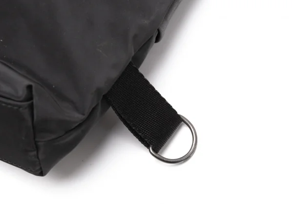 カドリールラングルqua drille rangle レザー切替ナイロンショルダーバッグ 黒 K-107710_011