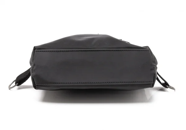 カドリールラングルqua drille rangle レザー切替ナイロンショルダーバッグ 黒 K-107710_013