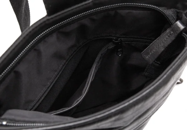 カドリールラングルqua drille rangle レザー切替ナイロンショルダーバッグ 黒 K-107710_015