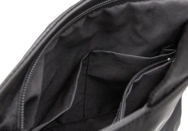 カドリールラングルqua drille rangle レザー切替ナイロンショルダーバッグ 黒 K-107710_016