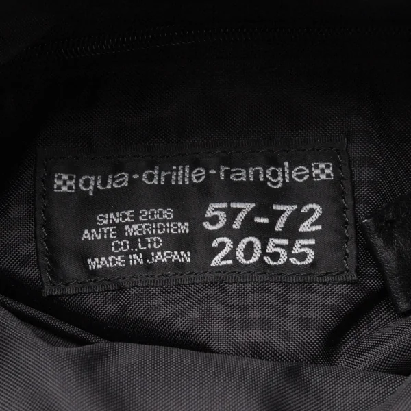 カドリールラングルqua drille rangle レザー切替ナイロンショルダーバッグ 黒 K-107710_017