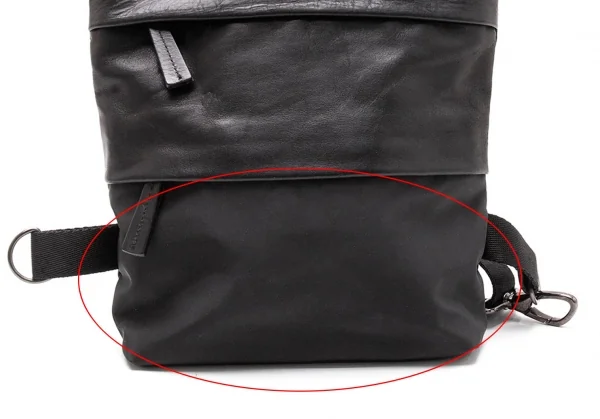 カドリールラングルqua drille rangle レザー切替ナイロンショルダーバッグ 黒 K-107710_003