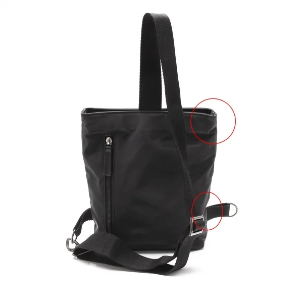 カドリールラングルqua drille rangle レザー切替ナイロンショルダーバッグ 黒 K-107710_006