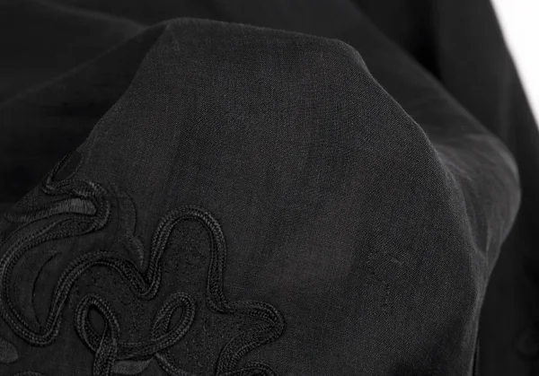 ジュンヤワタナベ コムデギャルソンJUNYA WATANABE COMME des GARCONSリネン裾テープオーバーサイズワンピース 墨黒M K-107717_016