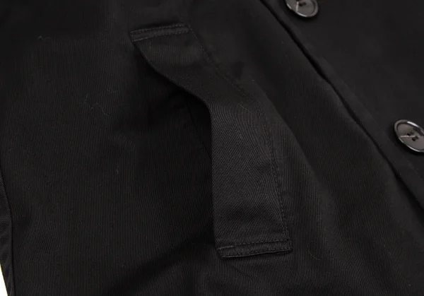 ズッカzucca 製品染めコットンPコート 黒S K-107718_010