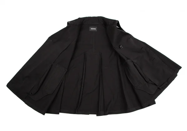 ズッカzucca 製品染めコットンPコート 黒S K-107718_012