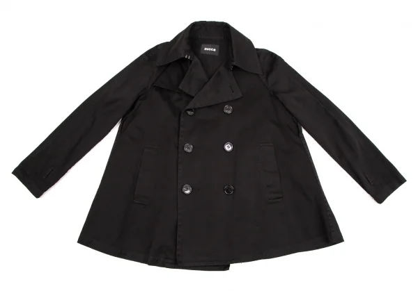 ズッカzucca 製品染めコットンPコート 黒S K-107718_002