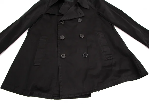 ズッカzucca 製品染めコットンPコート 黒S K-107718_007
