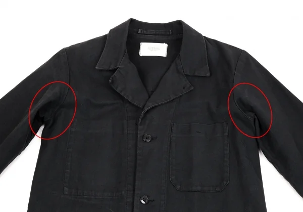 ズッカ トラバイユzucca TRAVAIL コットンウォッシュドワークコート チャコール1 K-107719_003