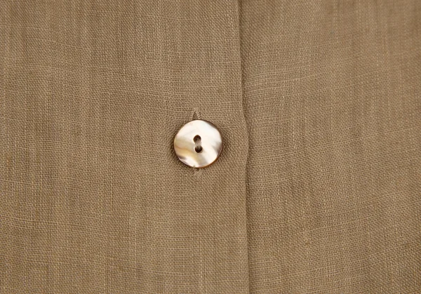 クリッツィアKrizia poi リネン裾ドローコードフレンチスリーブシャツ モカ40 K-107720_004