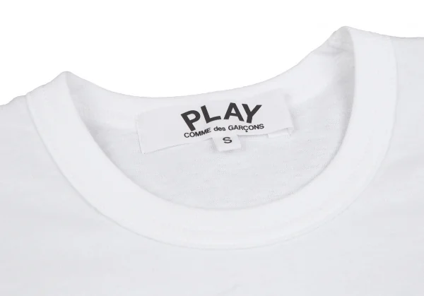 プレイ コムデギャルソンPLAY COMME des GARCONS 胸ハートワッペンTシャツ 白S K-107758_003