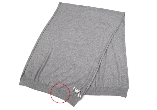 コムデギャルソンCOMME des GARCONS 大判カシミヤストール グレー K-107760_002