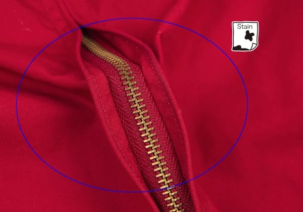 カールヘルムKarl Helmut コットンパッチバックロゴスイングトップジャケット 赤M K-107775_013