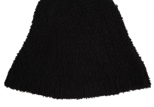 ヨウジヤマモト ファムYohji Yamamoto FEMME カシミヤナイロンタートルネックボアニットケープ 黒3 K-107783_005