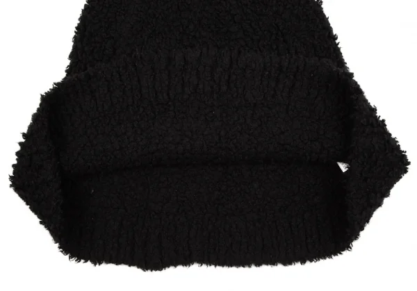 ヨウジヤマモト ファムYohji Yamamoto FEMME カシミヤナイロンタートルネックボアニットケープ 黒3 K-107783_006
