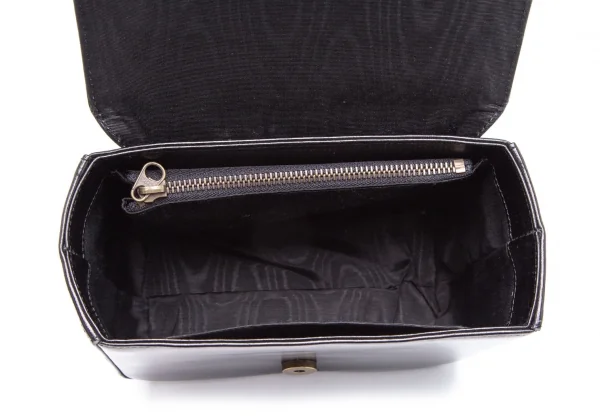 ドリスヴァンノッテンDRIES VAN NOTEN フラワー刺繍ストラップレザーショルダーバッグ 黒 K-107794_013