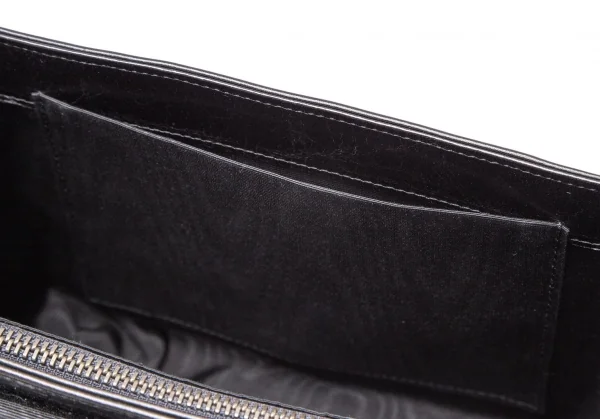 ドリスヴァンノッテンDRIES VAN NOTEN フラワー刺繍ストラップレザーショルダーバッグ 黒 K-107794_014