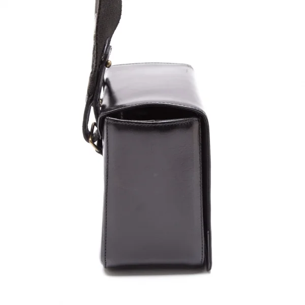 ドリスヴァンノッテンDRIES VAN NOTEN フラワー刺繍ストラップレザーショルダーバッグ 黒 K-107794_006