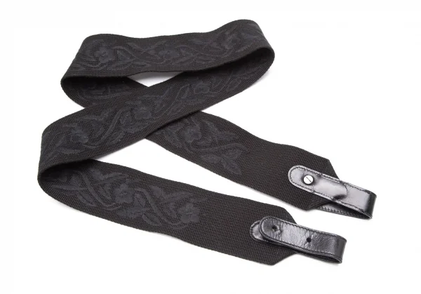 ドリスヴァンノッテンDRIES VAN NOTEN フラワー刺繍ストラップレザーショルダーバッグ 黒 K-107794_008