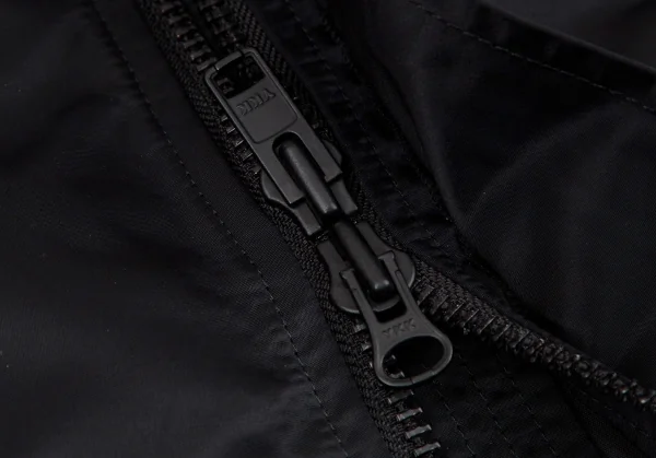 レギュレーション ヨウジヤマモトREGULATION yohji yamamoto ビッグシルエットフーデッドボンバーコート 黒2 K-107797_012