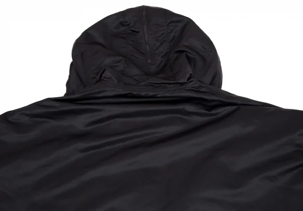 レギュレーション ヨウジヤマモトREGULATION yohji yamamoto ビッグシルエットフーデッドボンバーコート 黒2 K-107797_015