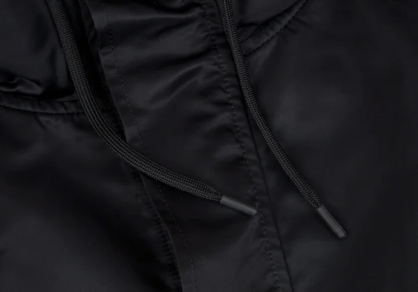 レギュレーション ヨウジヤマモトREGULATION yohji yamamoto ビッグシルエットフーデッドボンバーコート 黒2 K-107797_005