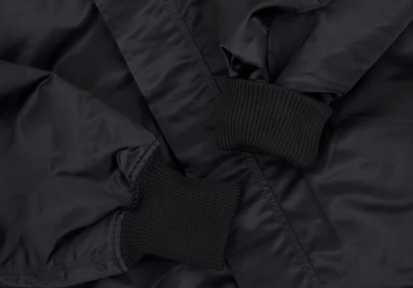 レギュレーション ヨウジヤマモトREGULATION yohji yamamoto ビッグシルエットフーデッドボンバーコート 黒2 K-107797_009