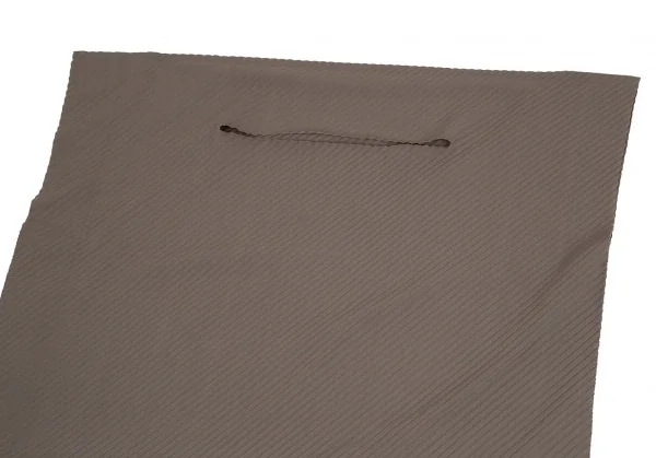 イッセイミヤケ ミーISSEY MIYAKE me バイアス使いファインニットプリーツスクエアシルエットワンピース 茶F K-107803_003