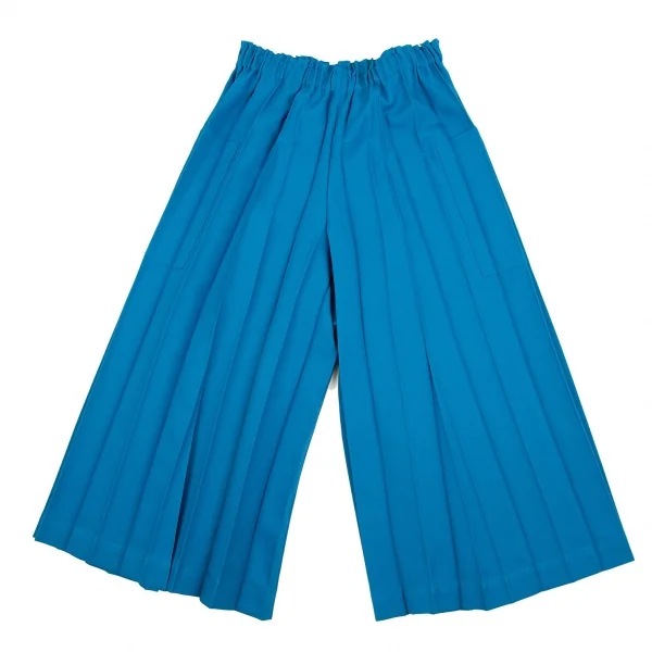 イッセイミヤケ ミーISSEY MIYAKE me プリーツワイドパンツ 水色F K-107807_001