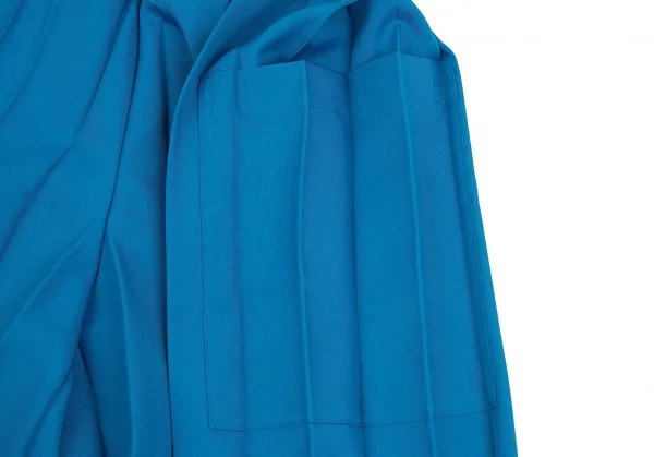 イッセイミヤケ ミーISSEY MIYAKE me プリーツワイドパンツ 水色F K-107807_004