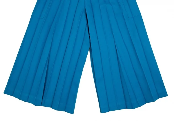 イッセイミヤケ ミーISSEY MIYAKE me プリーツワイドパンツ 水色F K-107807_005