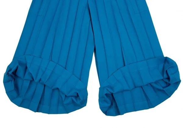 イッセイミヤケ ミーISSEY MIYAKE me プリーツワイドパンツ 水色F K-107807_006