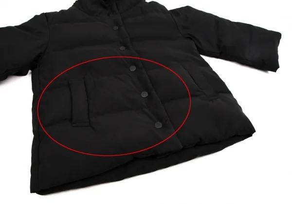 プリーツプリーズPLEATS PLEASE フーデッドダウンジャケット 黒3 K-107815_011