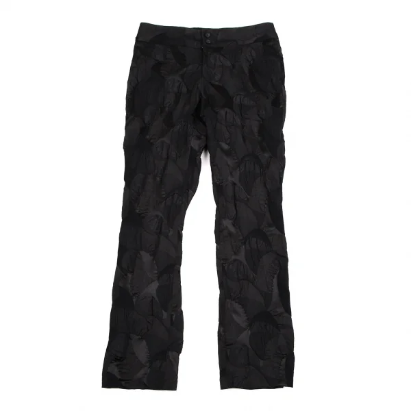 イッセイミヤケISSEY MIYAKE ふくれジャガードストレッチパンツ
