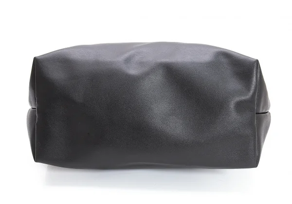 ズッカzucca フェイクレザー切替キャンバスショルダーバッグ 黒 K-107855_006