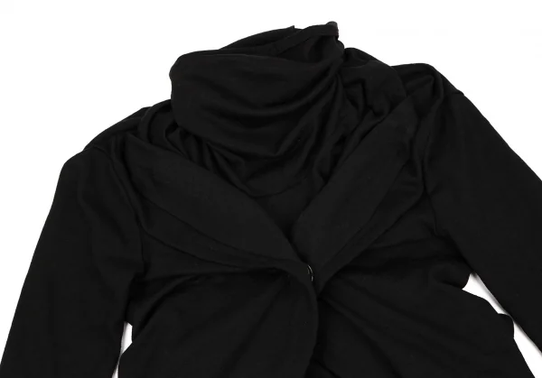 ジュンヤワタナベ コムデギャルソンJUNYA WATANABE COMME des GARCONS ウールジャケット風タートルニットセーター 黒S K-107870_003