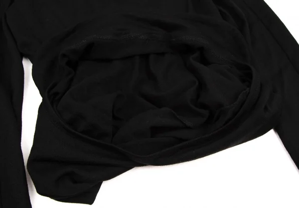 ジュンヤワタナベ コムデギャルソンJUNYA WATANABE COMME des GARCONS ウールジャケット風タートルニットセーター 黒S K-107870_014