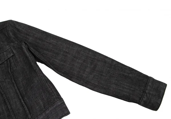 バーバリーロンドンBURBERRY LONDON テープ切替ストレッチデニムセットアップスーツ 黒40 K-107876_006