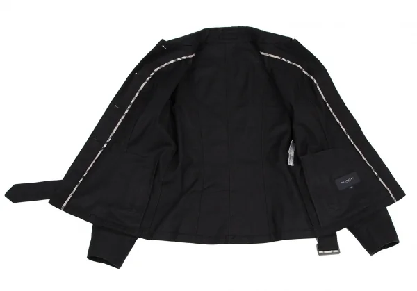 バーバリーロンドンBURBERRY LONDON コットントリプルステッチステンカラージャケット 黒40 K-107878_013