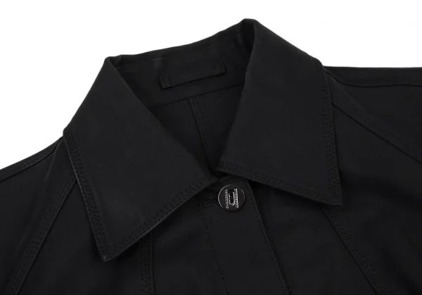バーバリーロンドンBURBERRY LONDON コットントリプルステッチステンカラージャケット 黒40 K-107878_006