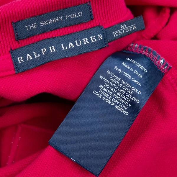 ラルフローレンRalph Lauren ナンバリング刺繍ポロシャツ ピンクM K-107888_016