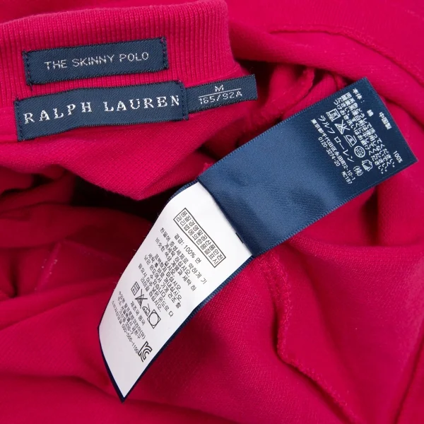ラルフローレンRalph Lauren ナンバリング刺繍ポロシャツ ピンクM K-107888_017